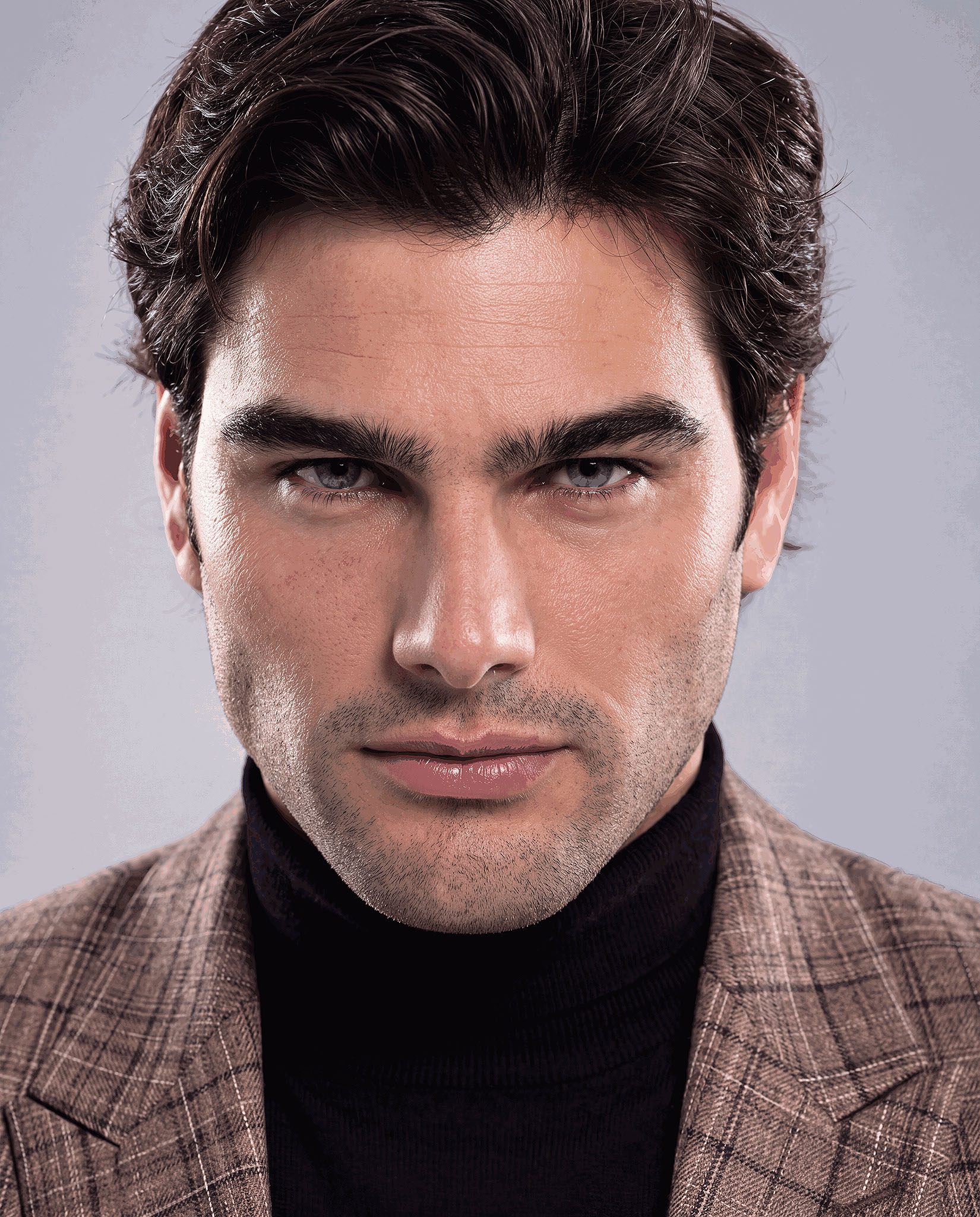 Portrait of Hernán Drago with an approximate age of 30, created with AI by DELFI