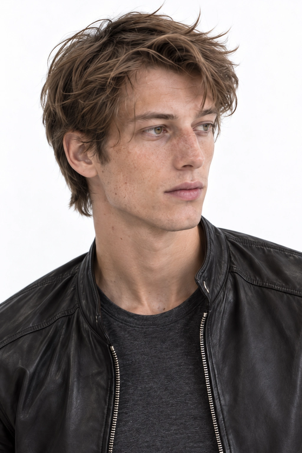 Dylan · Retrato, modelo virtual da DELFI em estúdio com fundo branco