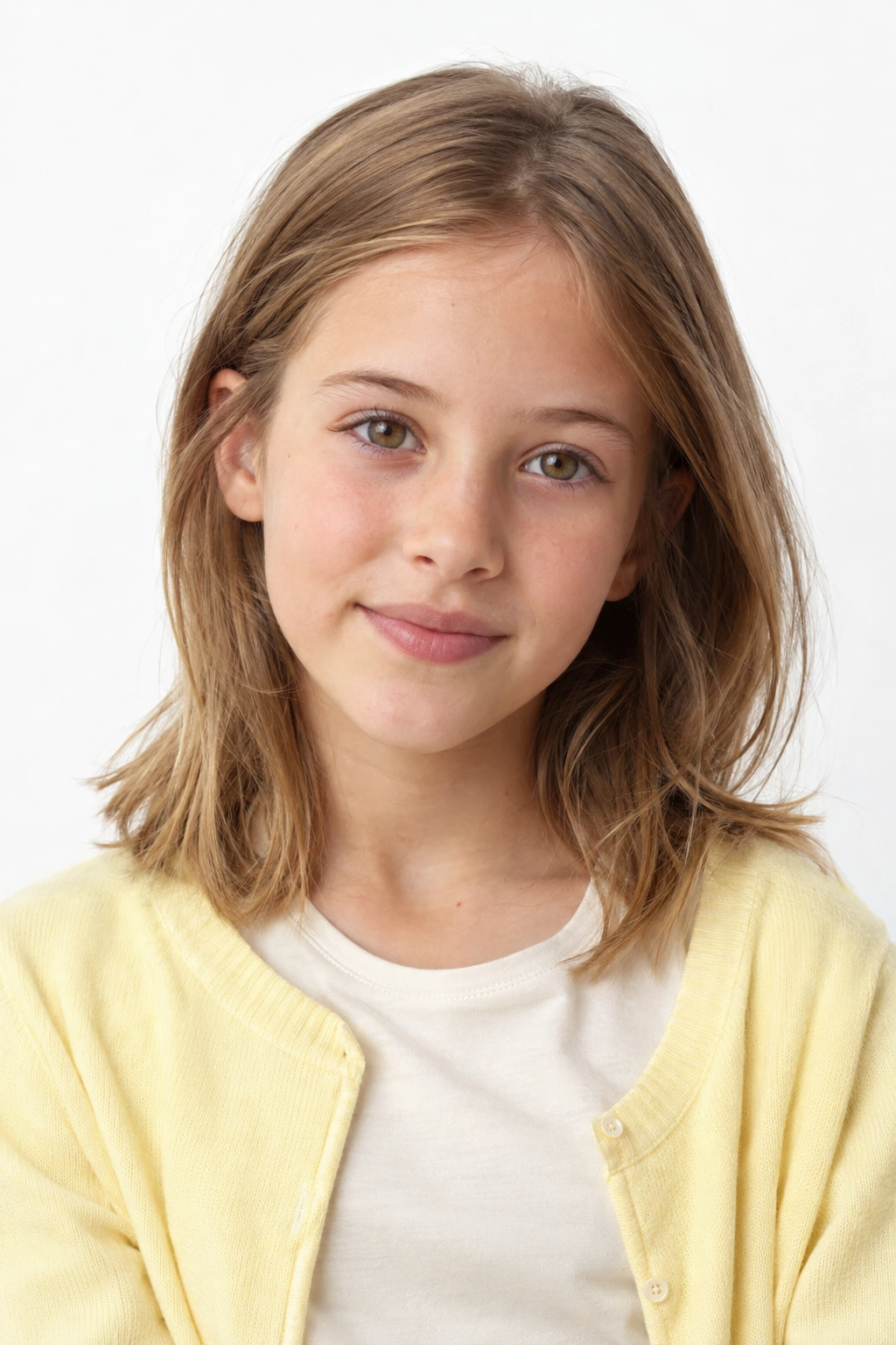 Amelia · Retrato, modelo virtual da DELFI em estúdio com fundo branco