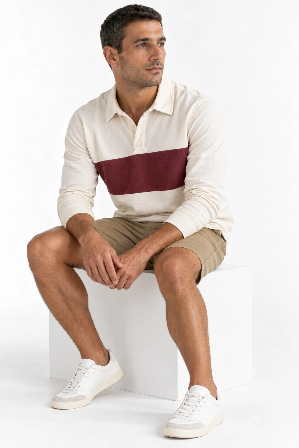 Sergio · Atitude, modelo virtual da DELFI em estúdio com fundo branco