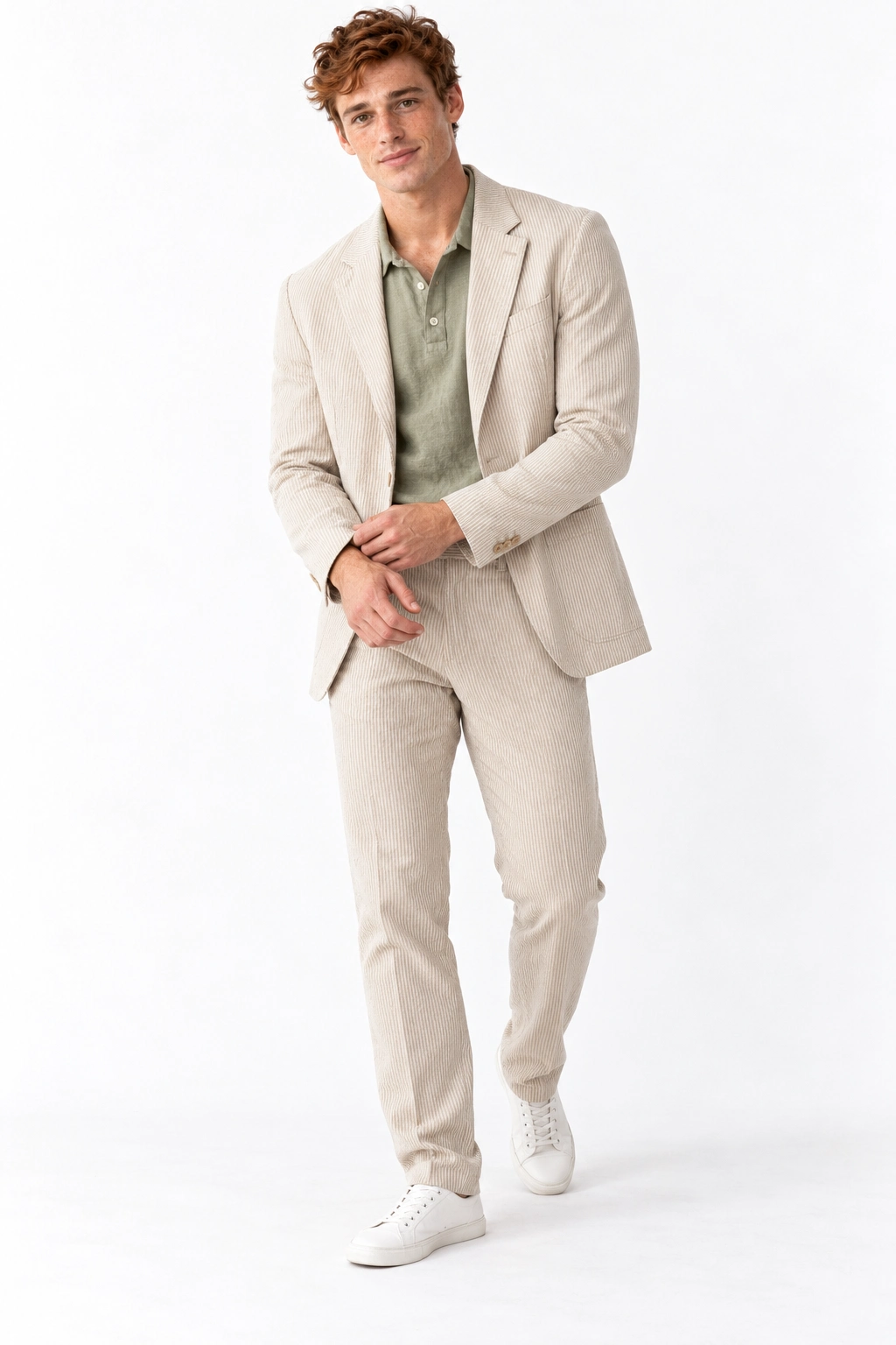 Luciano · Silhueta, modelo virtual da DELFI em estúdio com fundo branco