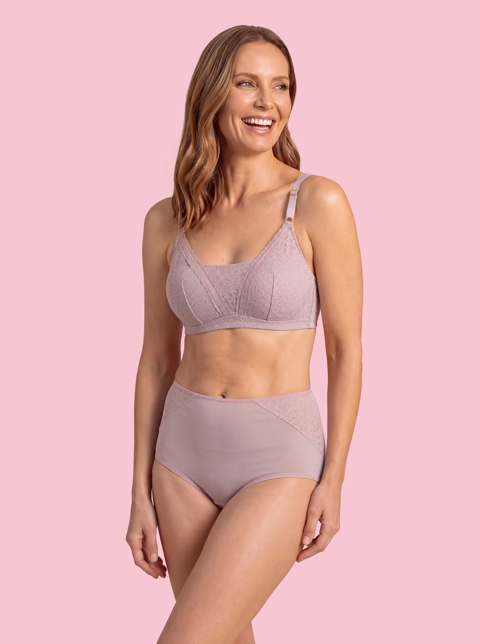 Leonisa — Mauve set · front view